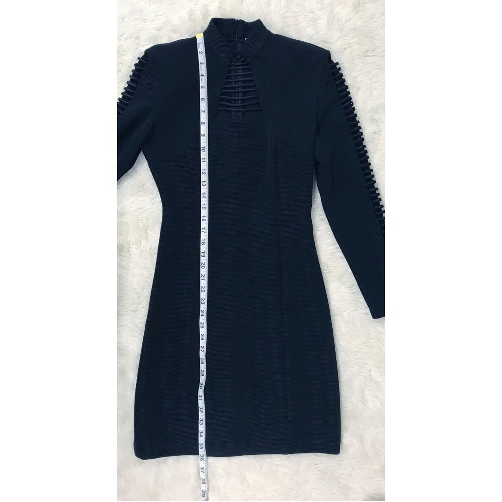 Vtg. 80s Joseph Ribkoff Dark Navy Form Fitting, Elegant, Artsy & Sexy🌹💕 - Picture 12 of 14